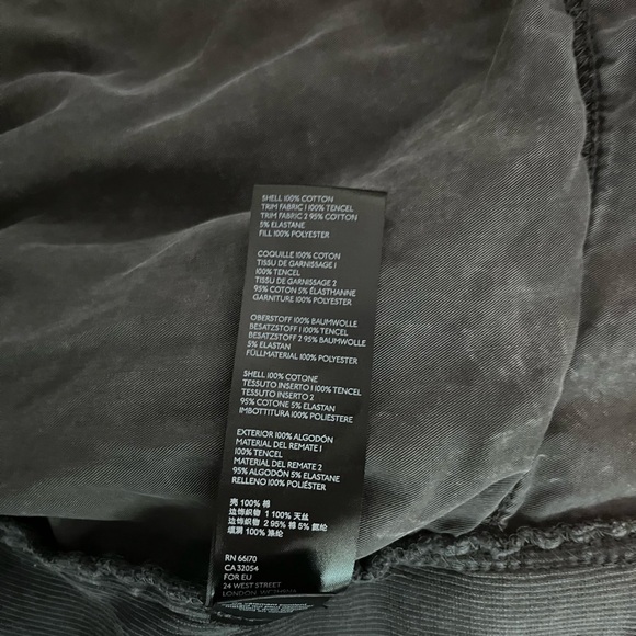 Free People Moto Jacket Black Women XS Distressed Cropped Cotton - Picture 4 of 7